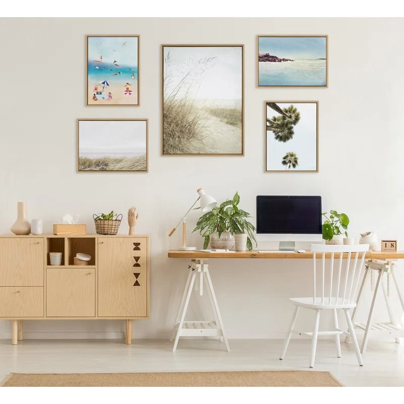 Beach Grasses 28x38 Framed Canvas Framed thumbnail 2