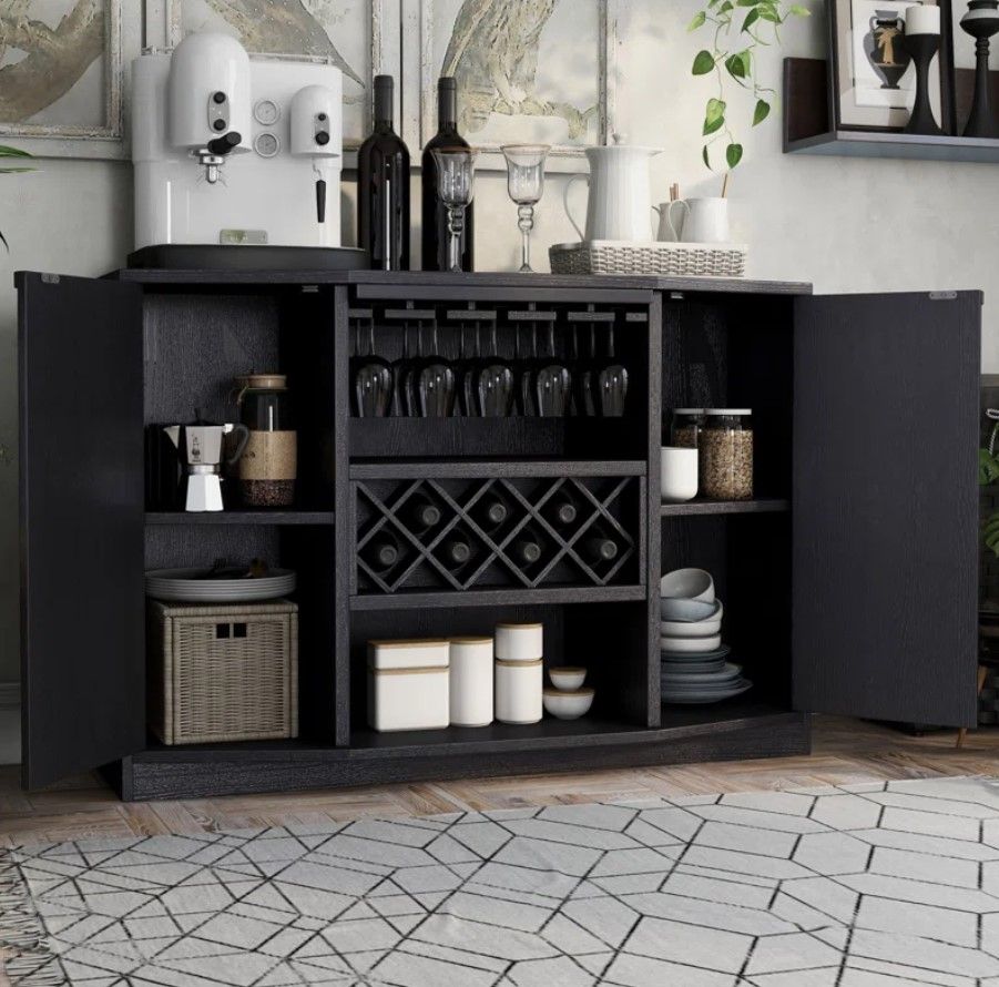 Lipman 51.18'' Bar Cabinet thumbnail 3