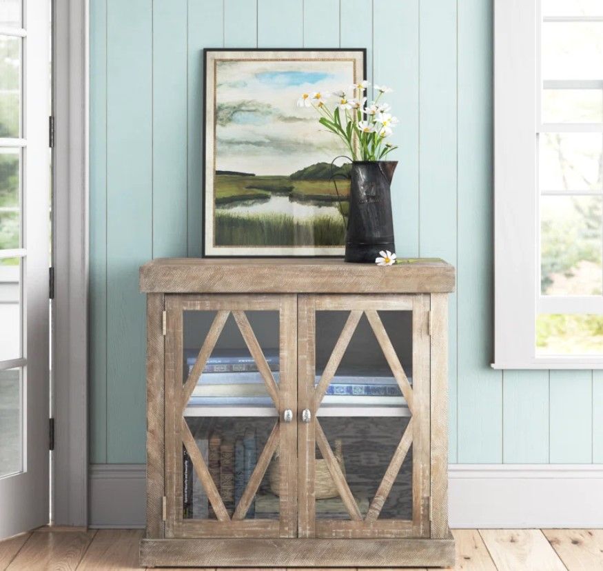 Leflore Solid Wood Storage Cabinet thumbnail 2