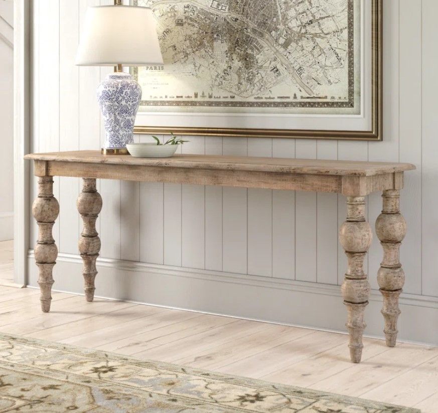Lourenco 72'' Solid Wood Console Table thumbnail 2