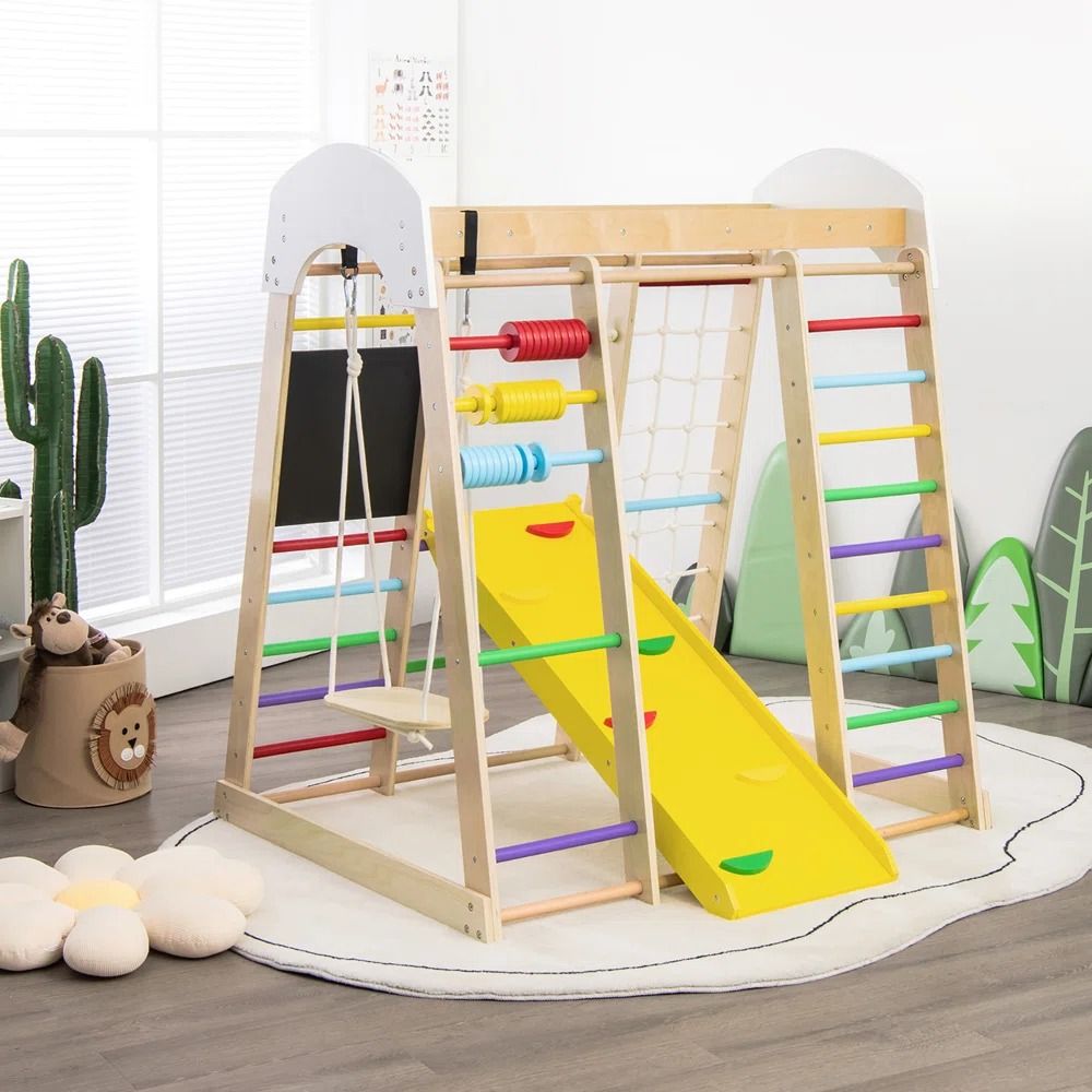 Costway Indoor Wood Climber thumbnail 2