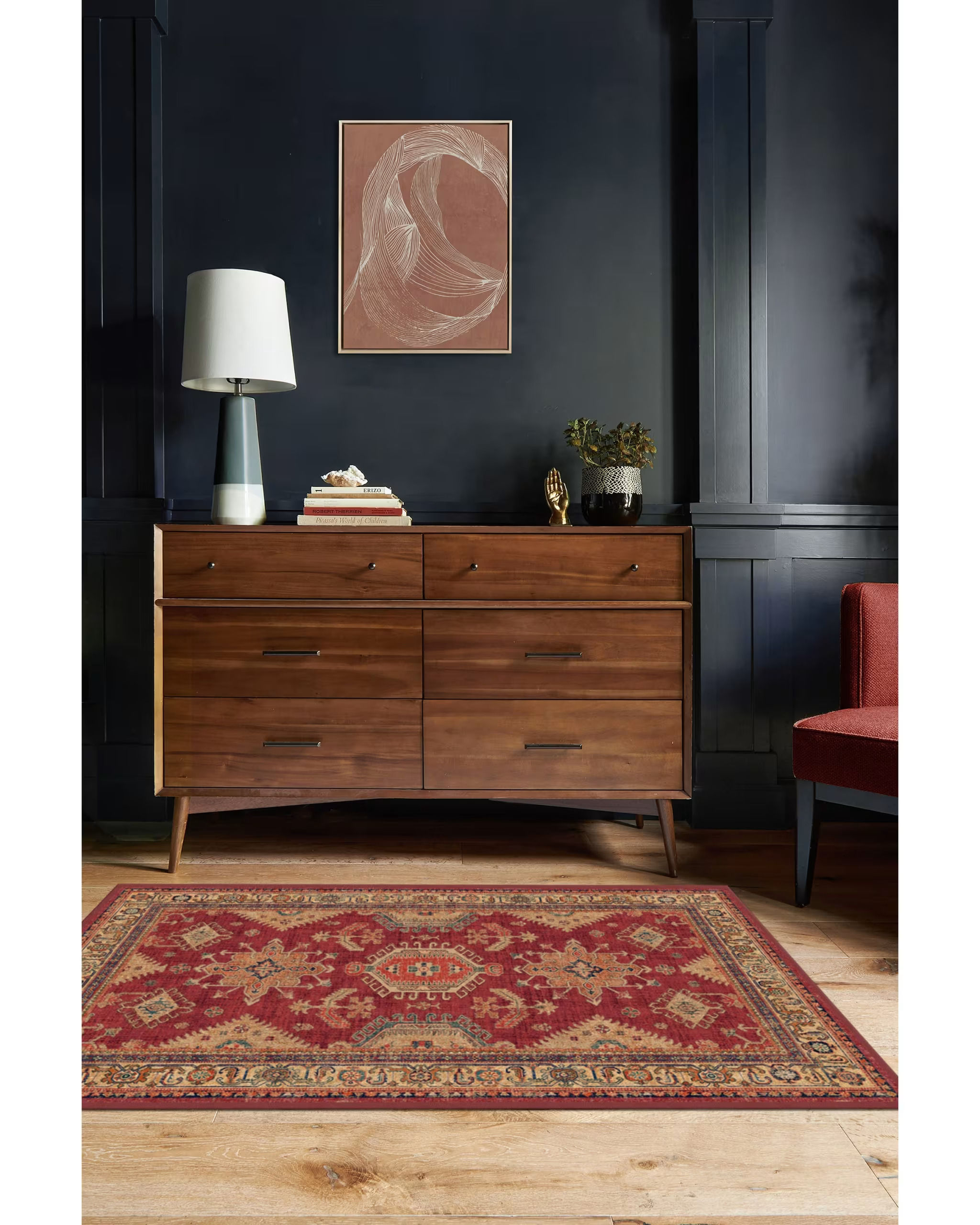 Cambria Ruby Rug-6'x7' thumbnail 2