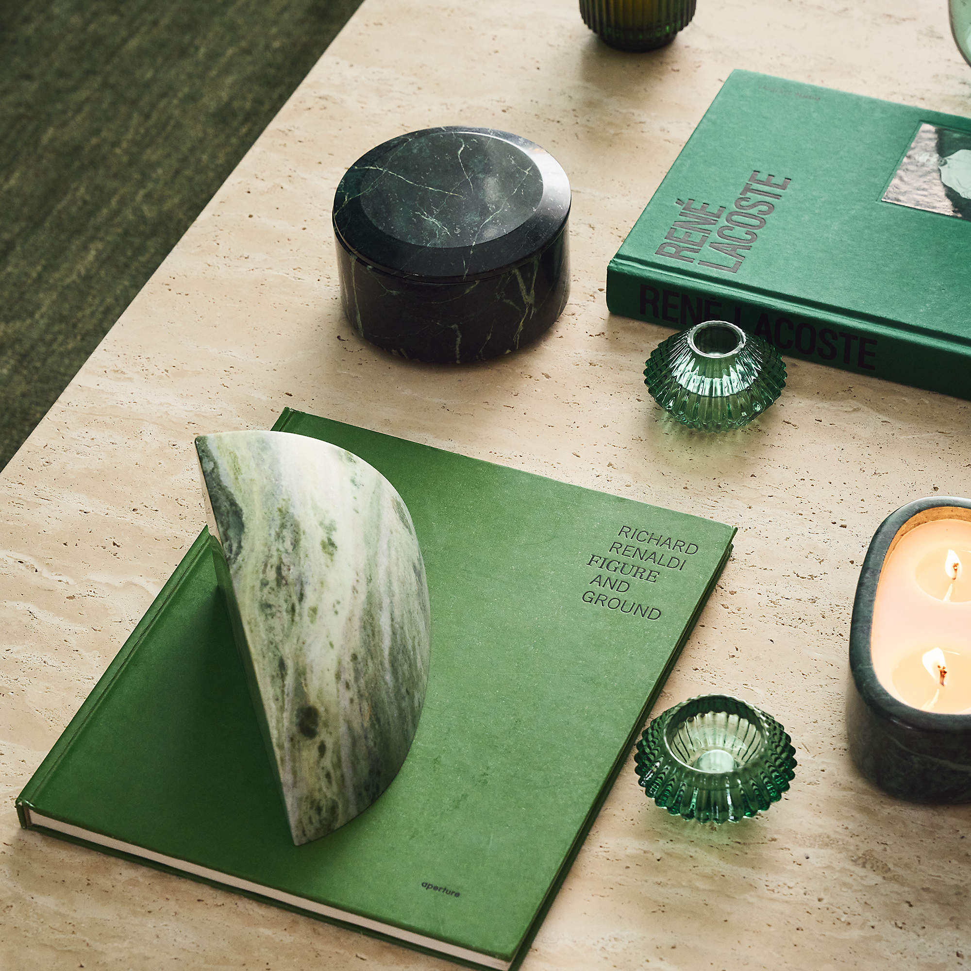 Emil Round Green Spider Marble Box thumbnail 2