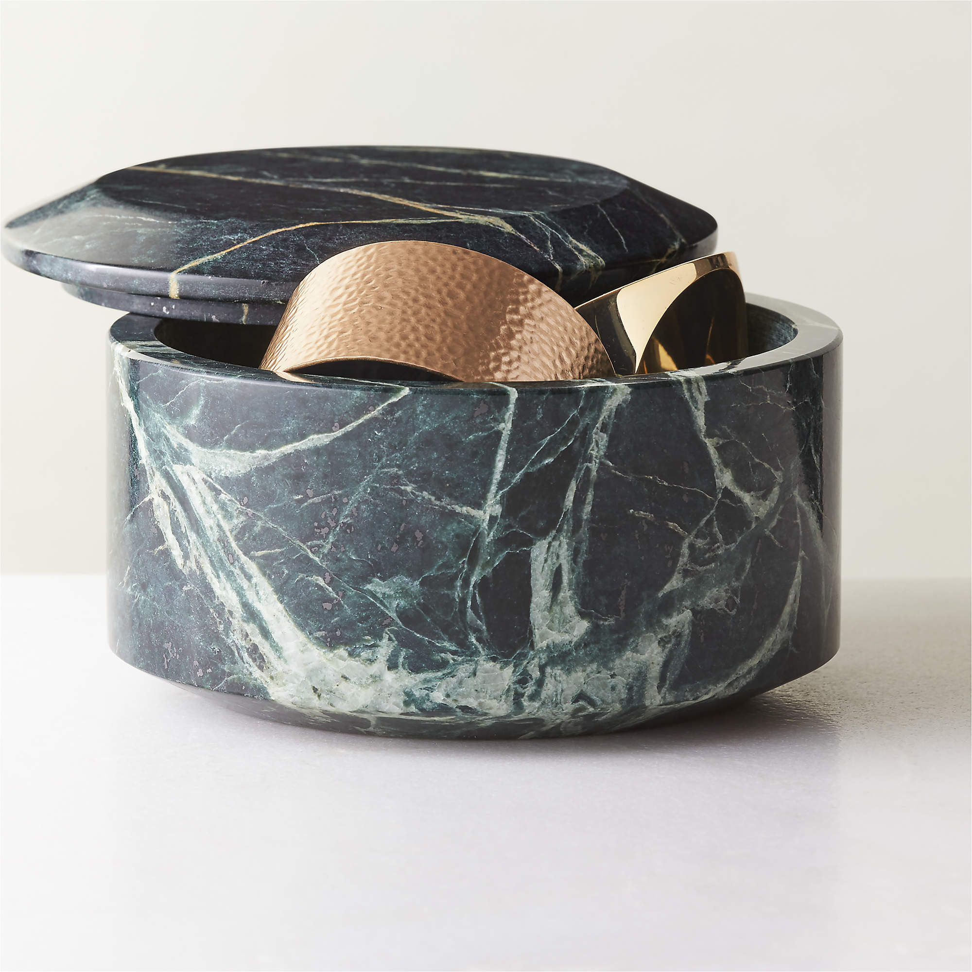 Emil Round Green Spider Marble Box thumbnail 4