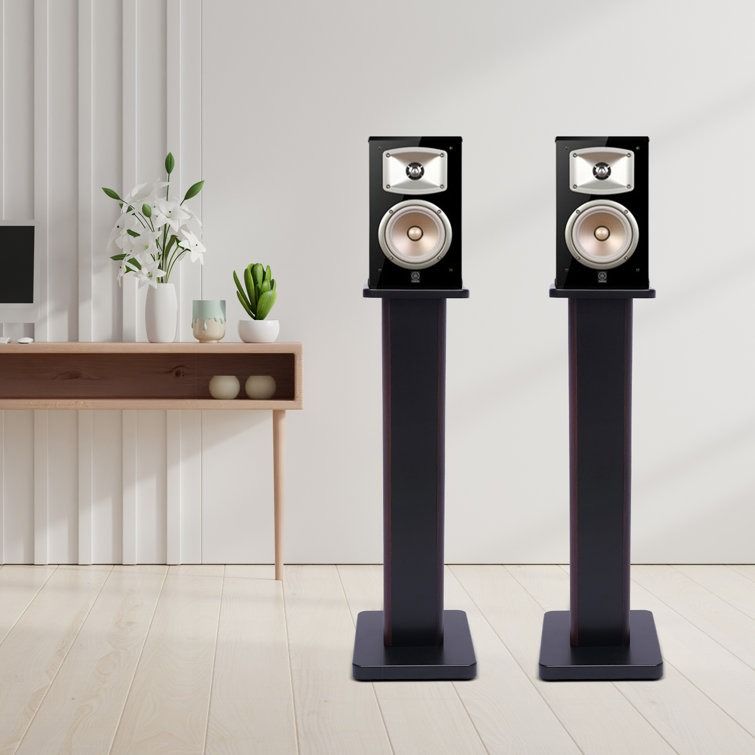 Wood Fixed Height Speaker Stand Set of 2 thumbnail 2