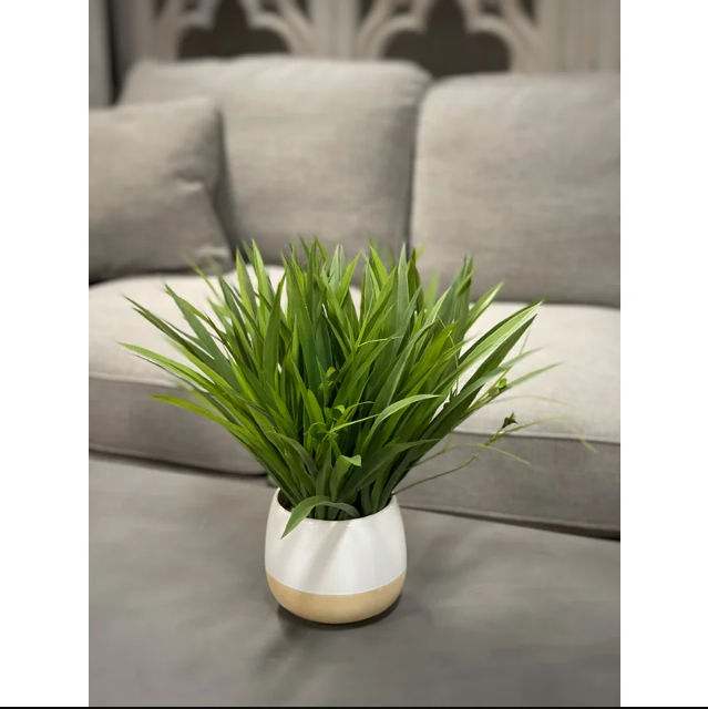11.5" Artificial Grass in Decorative Vase Birch Lane™ thumbnail 2