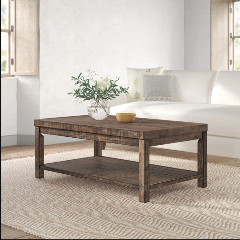 Alexandra Solid Wood Coffee Table thumbnail 2