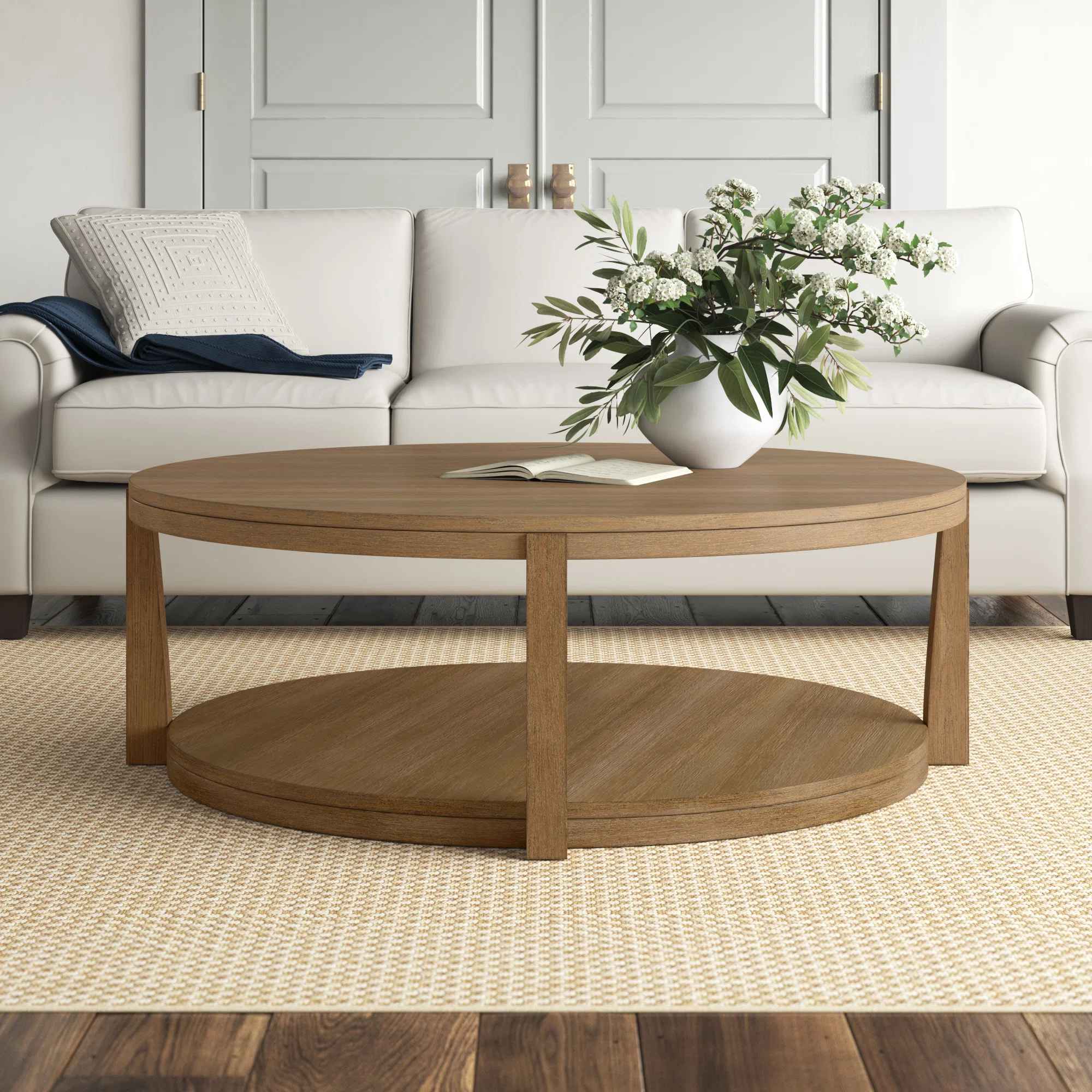 Cherine Solid Wood Coffee Table thumbnail 4