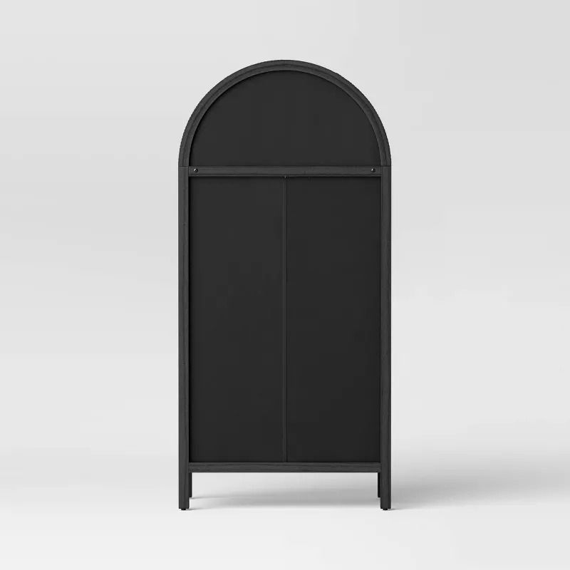 Woven Arched Wood Cabinet thumbnail 3
