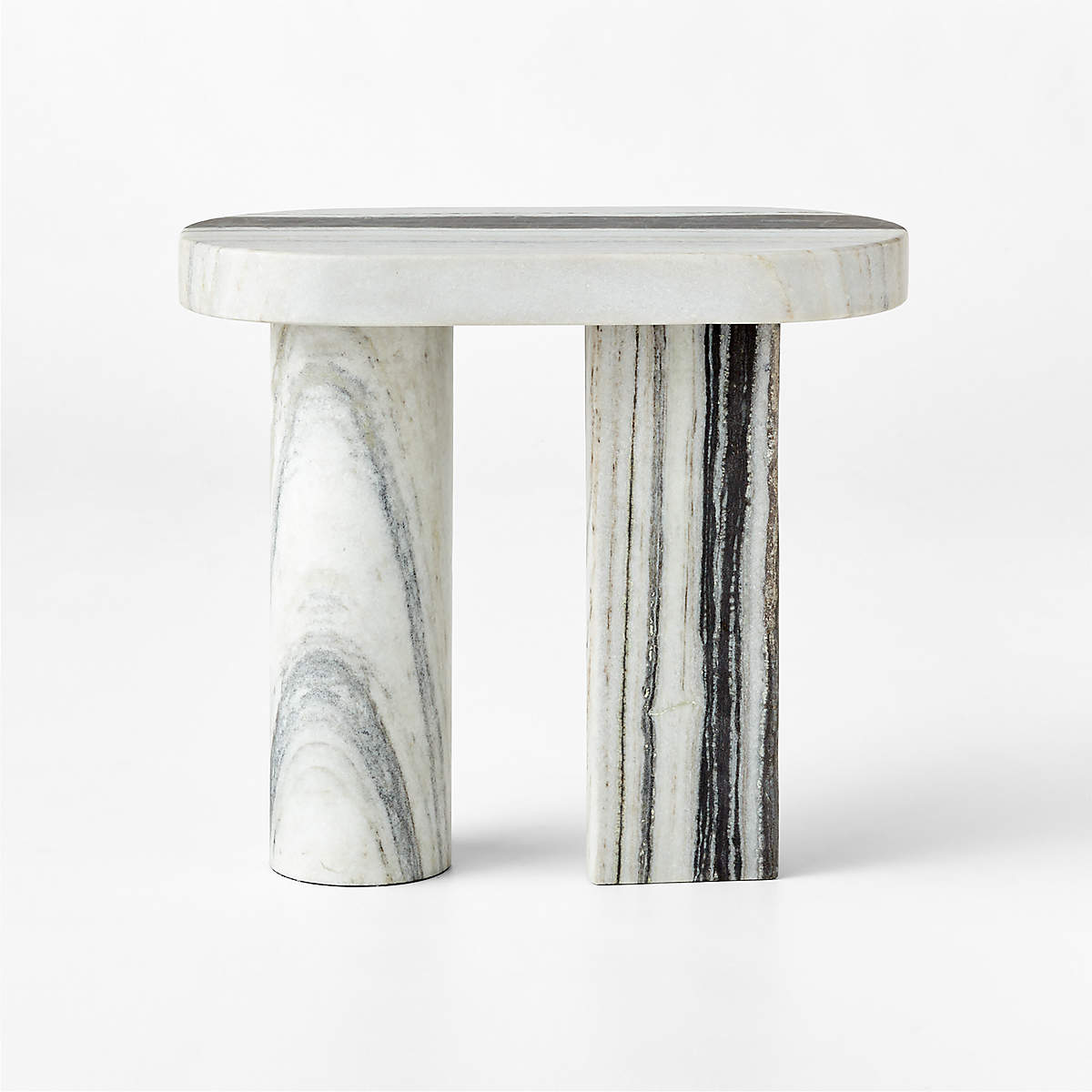 Livello White Marble Side Table thumbnail 5