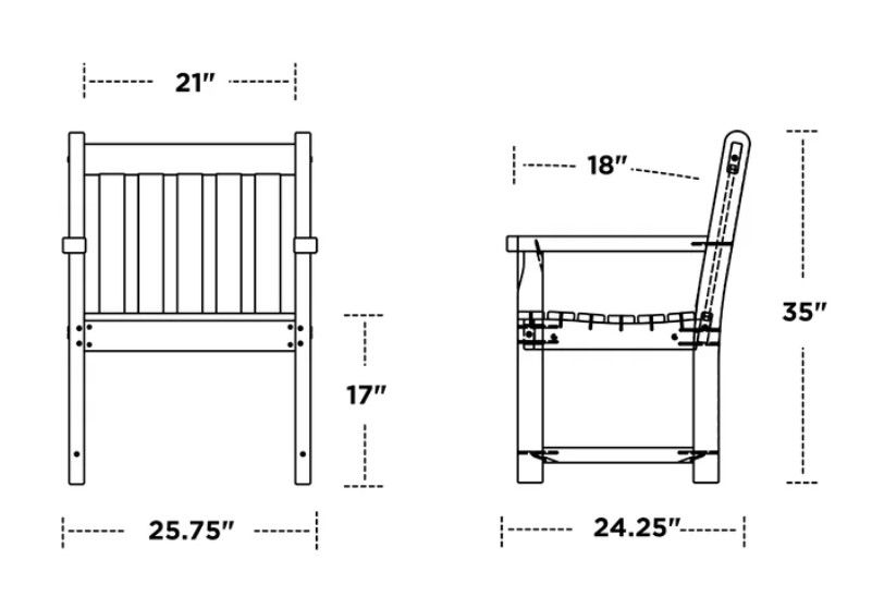 Traditional Garden Arm Chair thumbnail 3