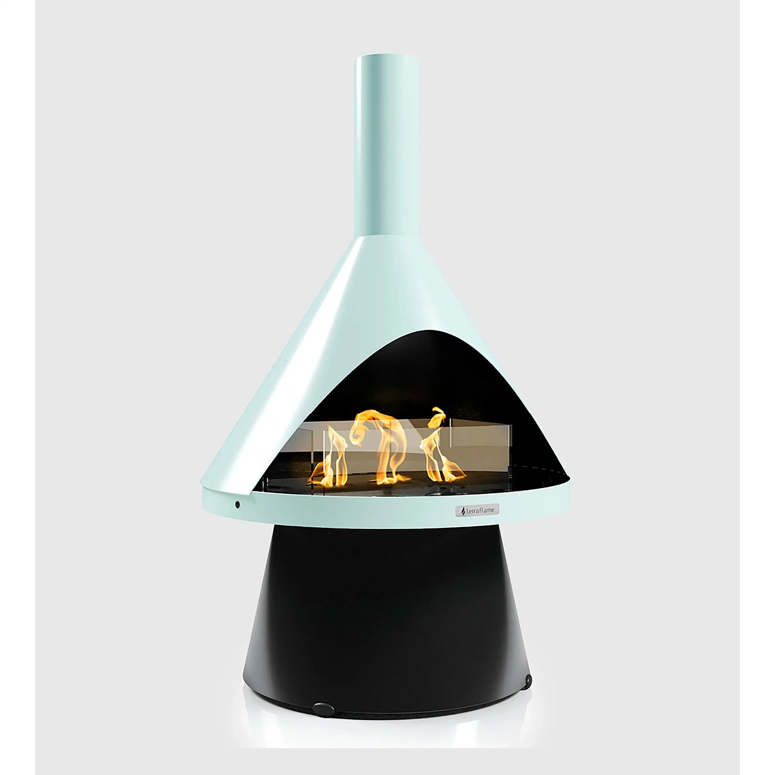 Indoor Outdoor Mid Mod Gel Fuel Fireplace thumbnail 2