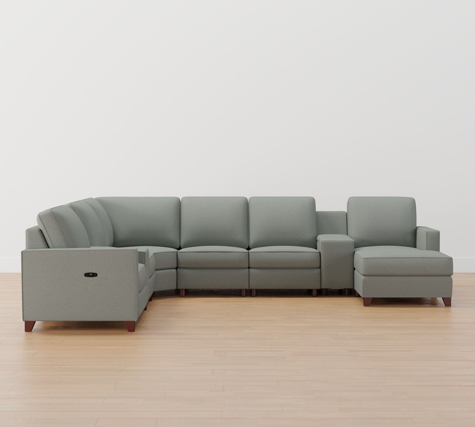 Cameron Square Arm Power Reclining L-Shaped Chaise Sectional - Storage Available (139"–153") thumbnail 2