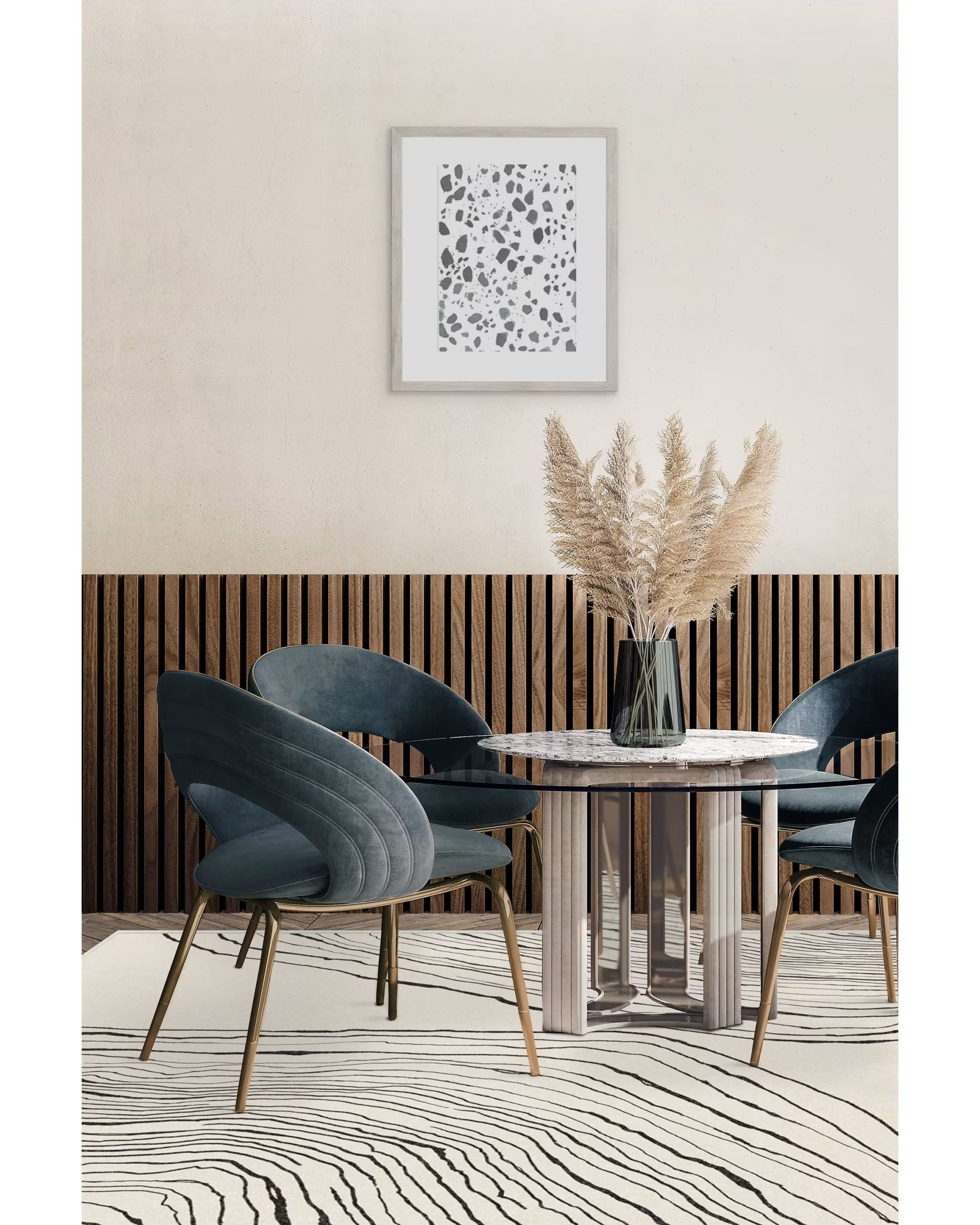 Nina Takesh Seine Black and Ivory Rug-10'x14' thumbnail 2