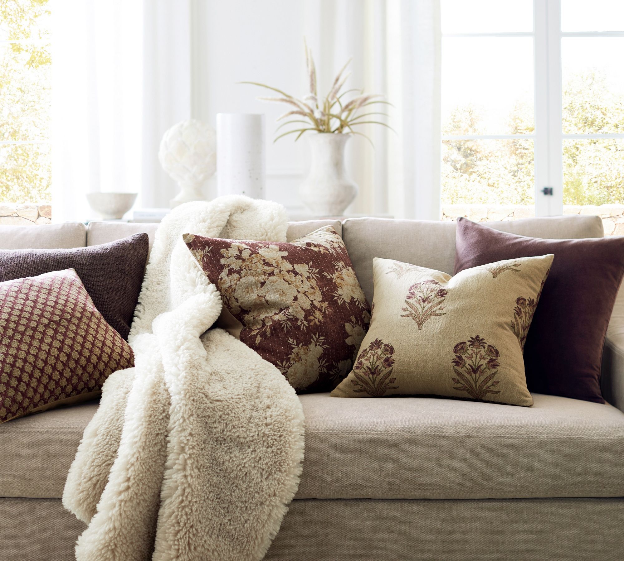 Faye Linen Textured Pillow thumbnail 2