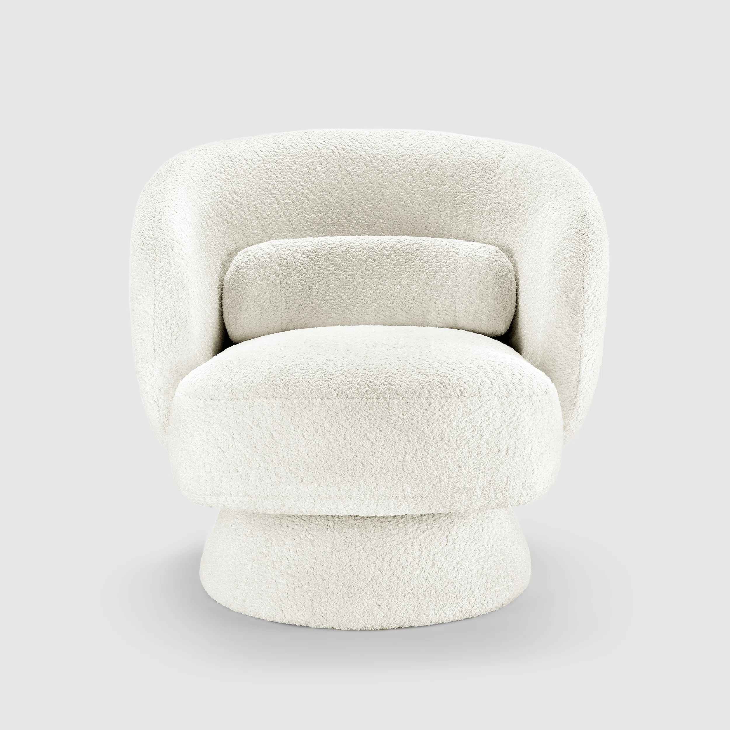 Saboor Modern Style Swivel Accent Chair and Barrel Chair thumbnail 3