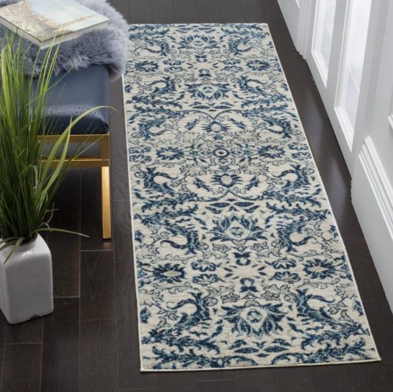 Evoke EVK 238 Area Rug_Ivory Blue thumbnail 2