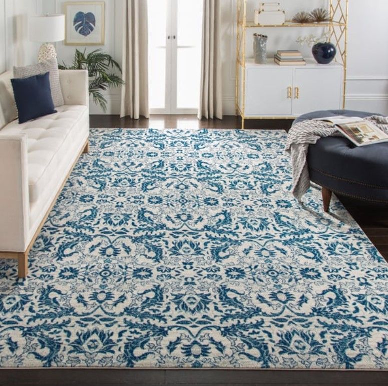 Evoke EVK 238 Area Rug_Ivory Blue thumbnail 3