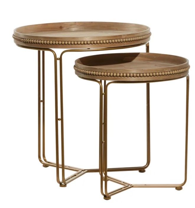 Tray Top Cross Legs Nesting Table_Large thumbnail 2