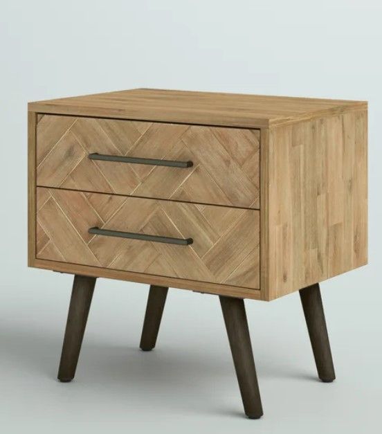 Kayoko Solid Wood Nightstand thumbnail 4