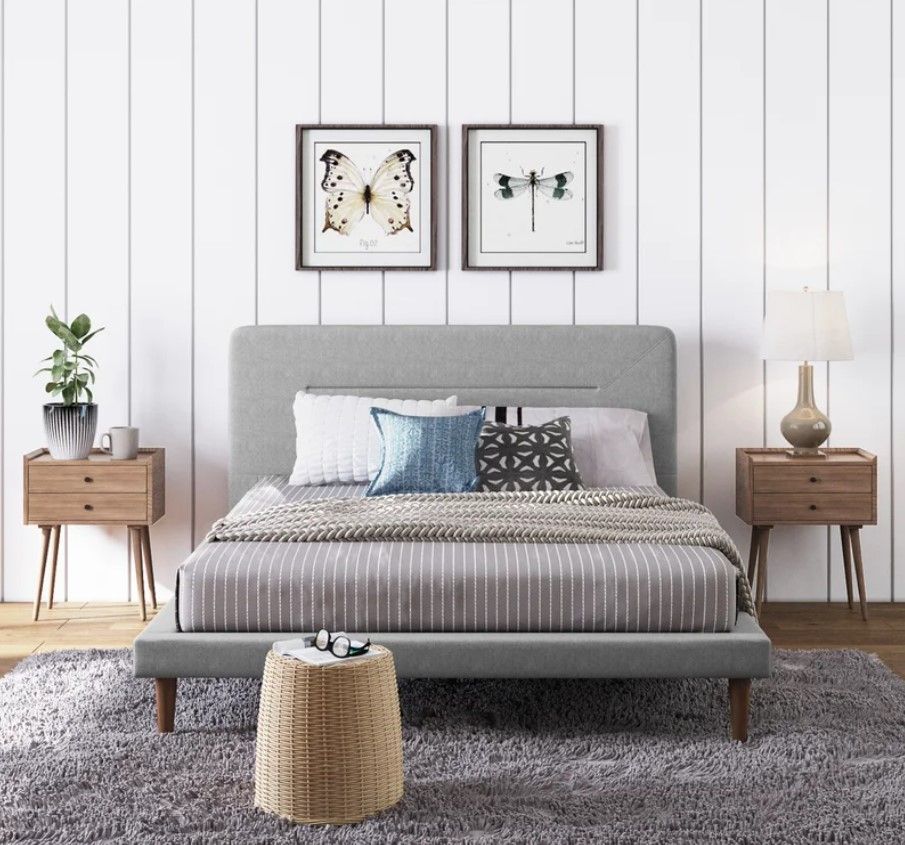 Serta Sierra Collection Upholstered Platform Bed thumbnail 2
