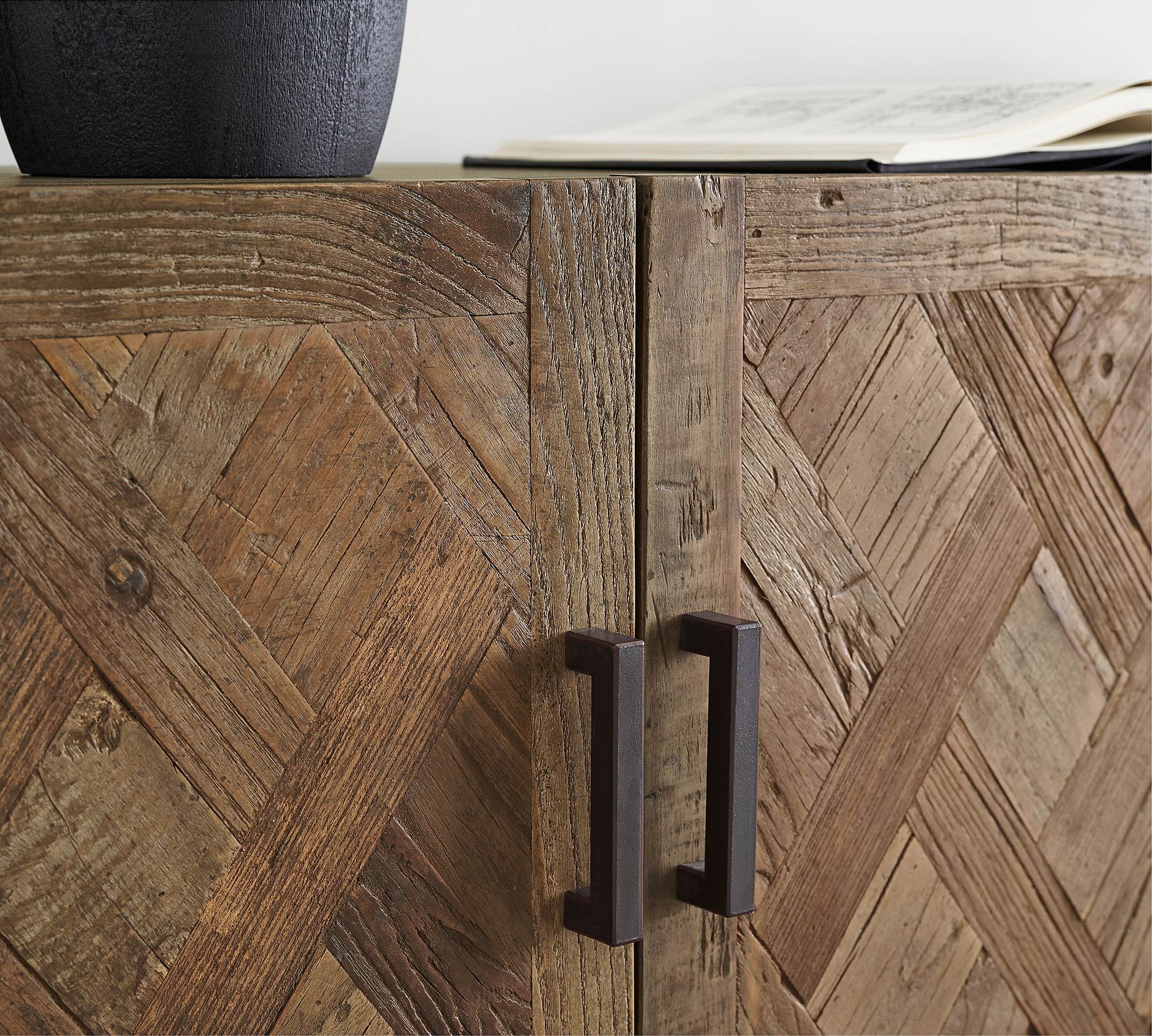 Parquet Reclaimed Wood Media Console thumbnail 6