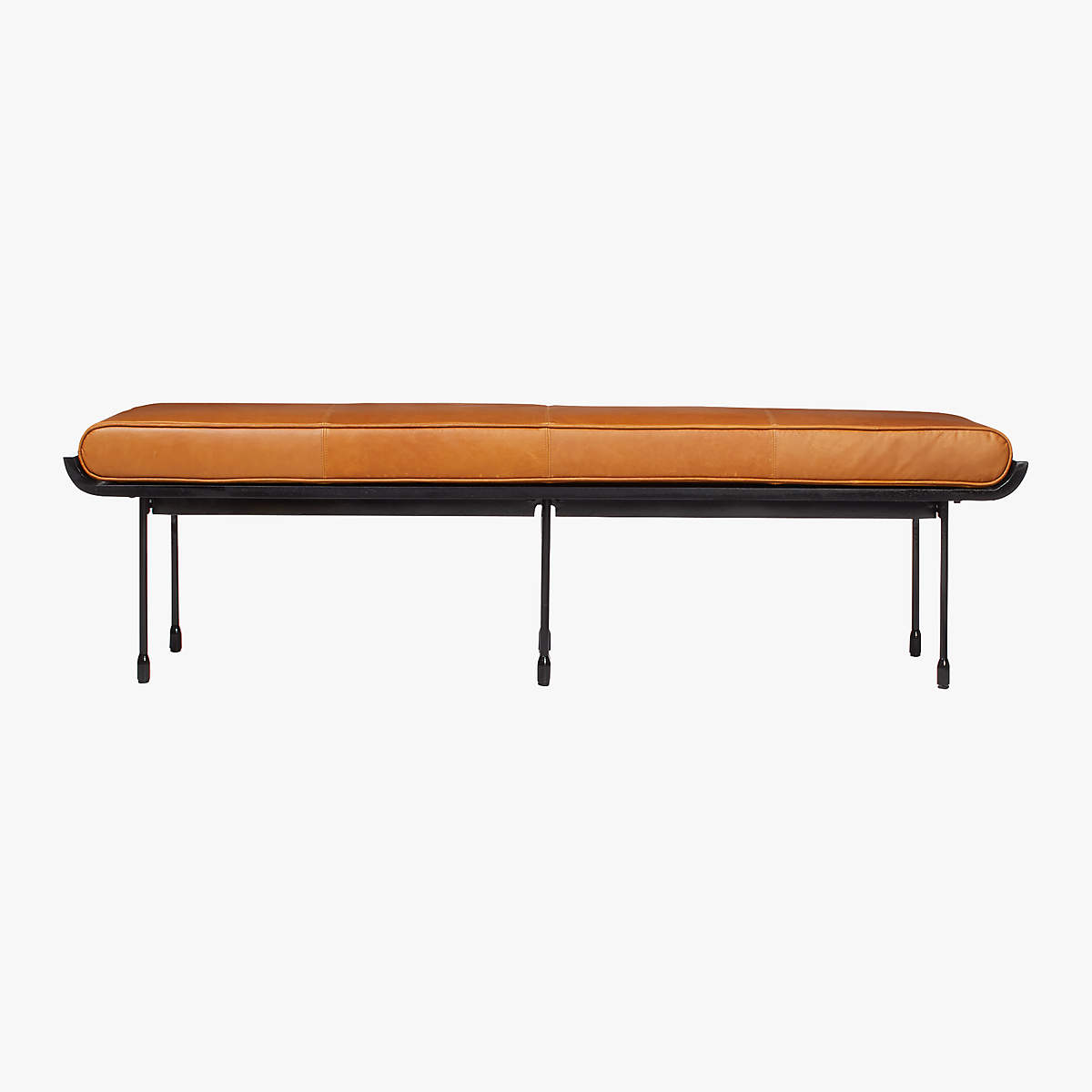 JUNEAU LEATHER AND METAL BENCH thumbnail 3