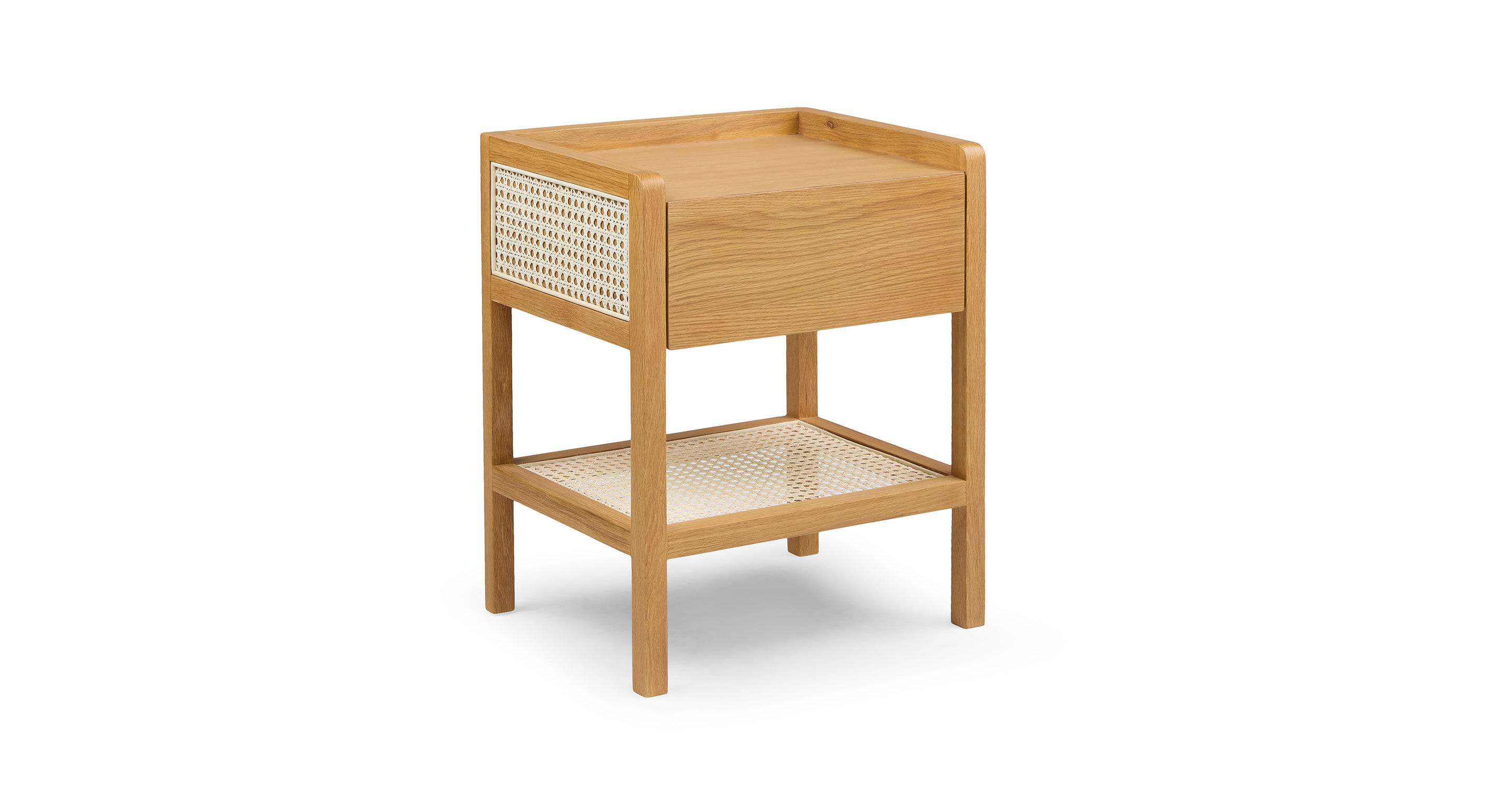 Candra Oak 1-Drawer Nightstand thumbnail 2