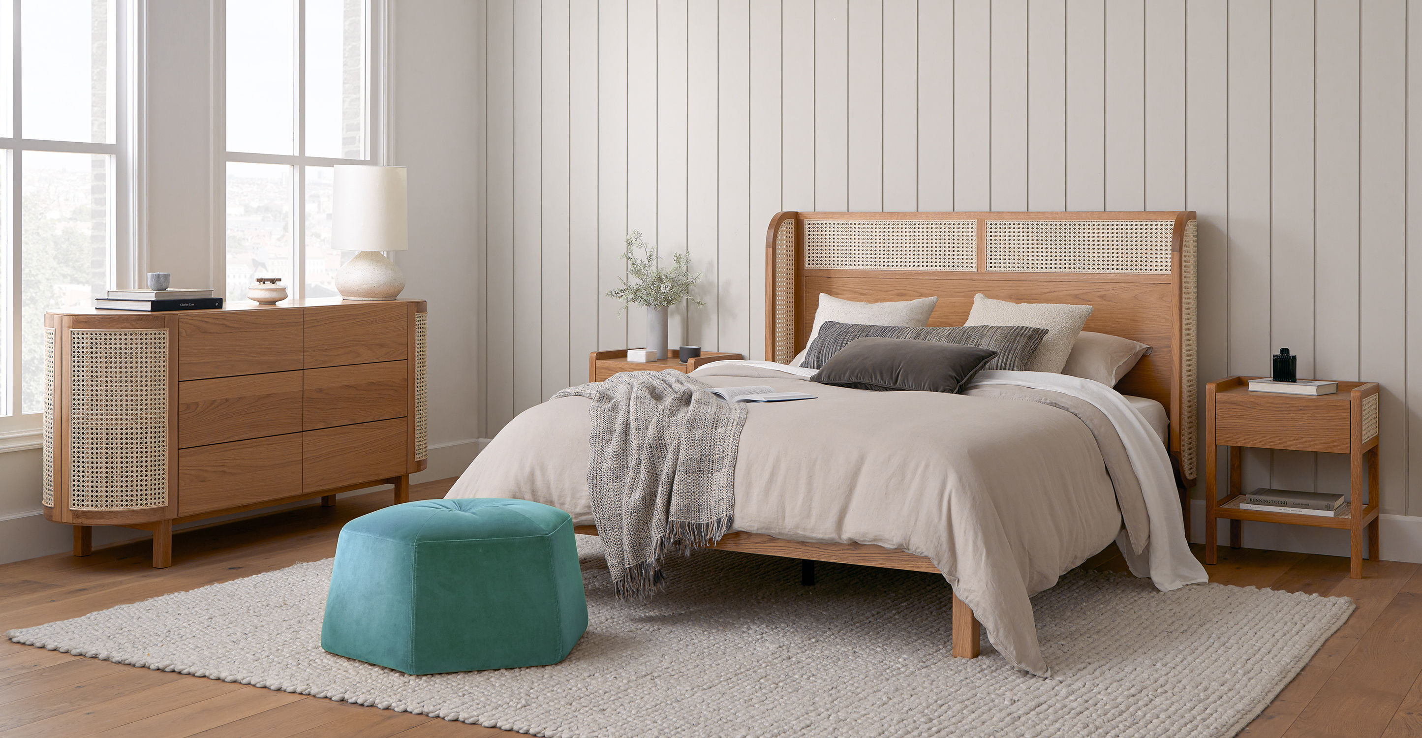 Candra Oak 1-Drawer Nightstand thumbnail 4