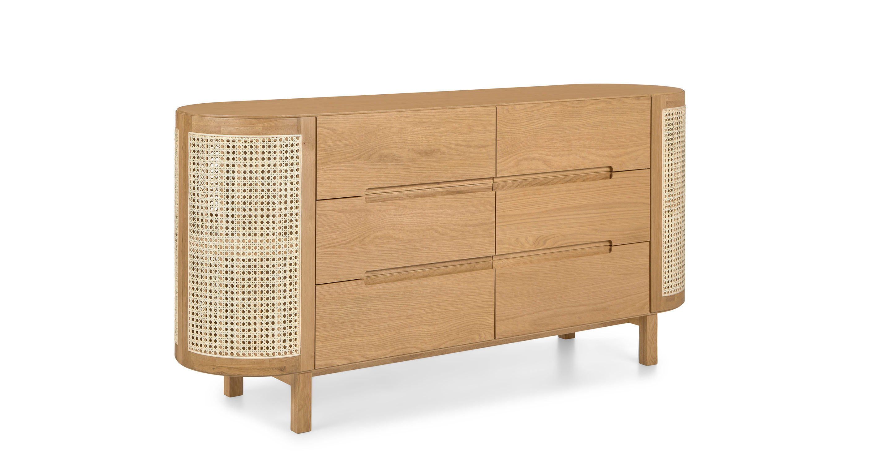Candra Oak 6-Drawer Double Dresser thumbnail 2