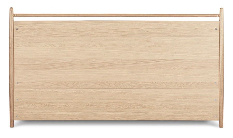 Lenia Panel White Oak King Storage Bed thumbnail 4