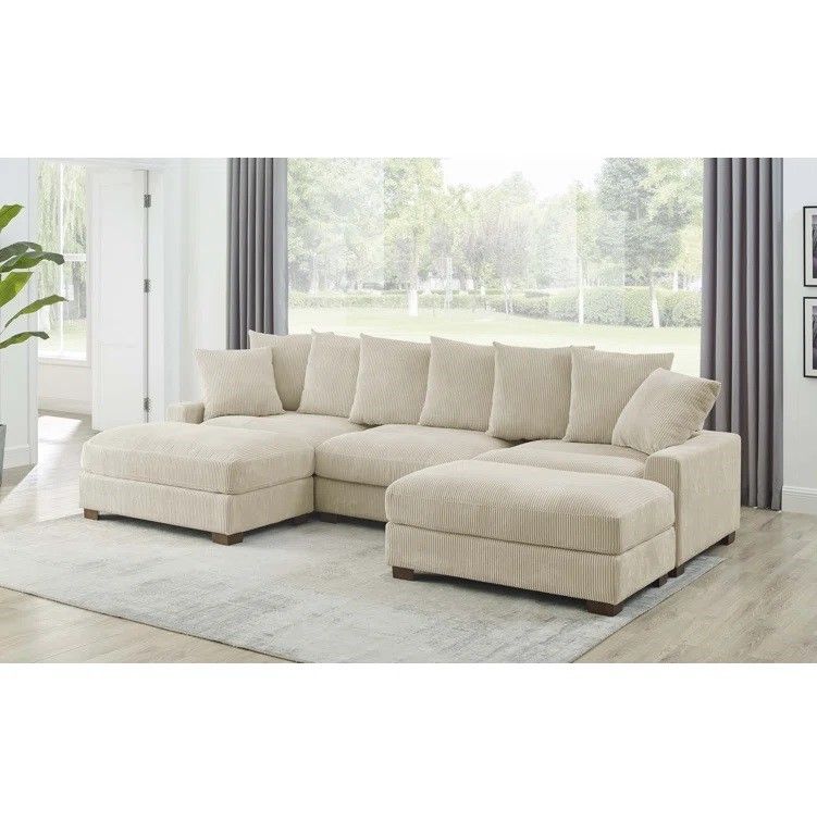 Ashira 5 Piece Corduroy Sectional thumbnail 2