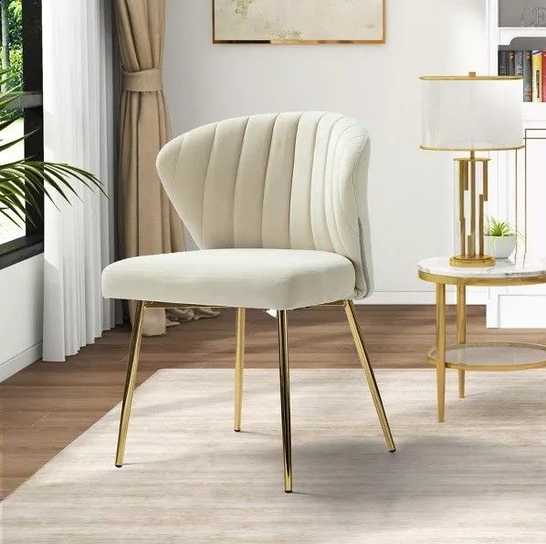 Emma Side Chair with Metal Legs thumbnail 2
