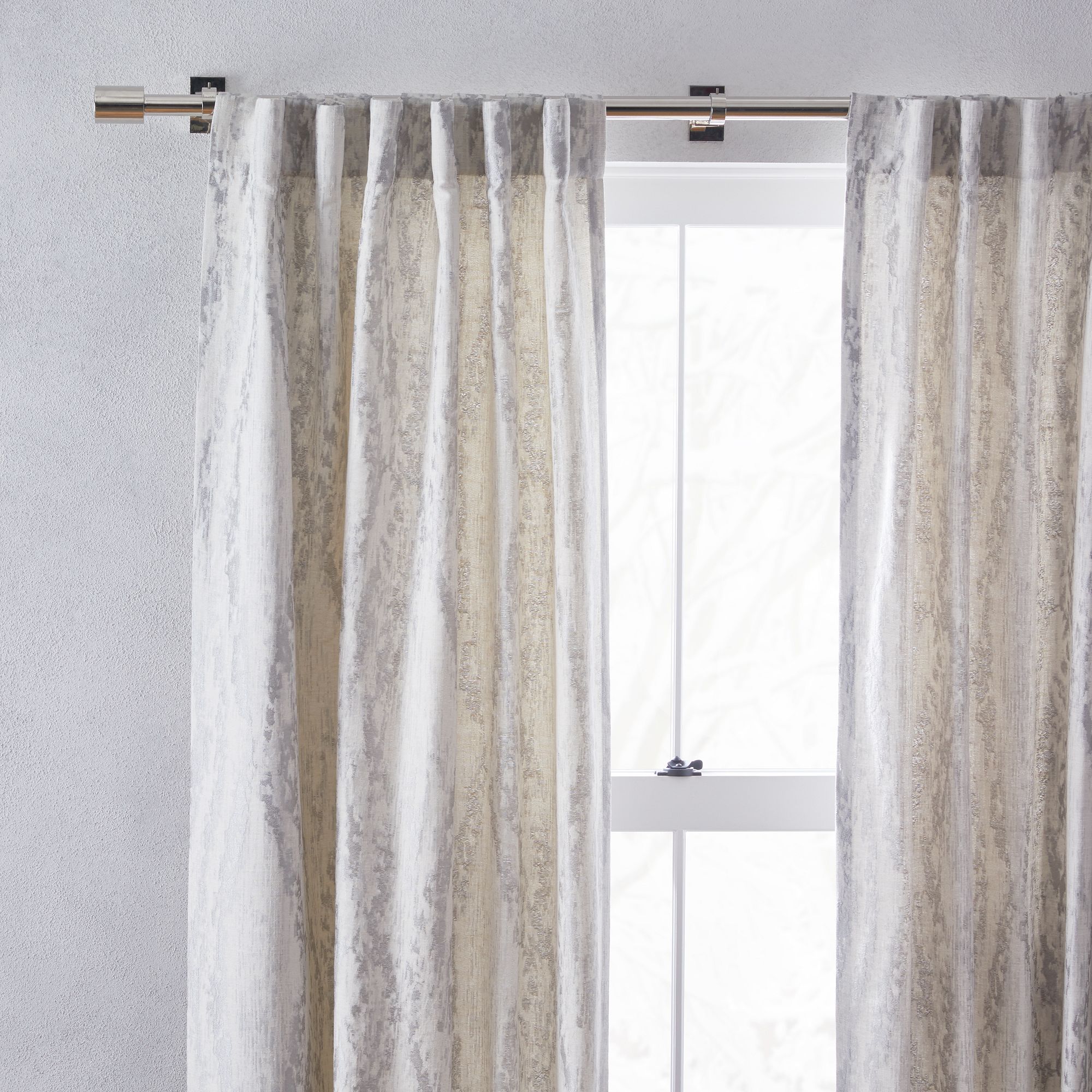 Bark Texture Jacquard Blackout Curtain 108" thumbnail 2