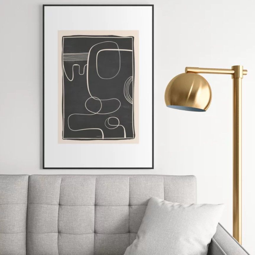Abstract line art 48 Framed Art Print thumbnail 2