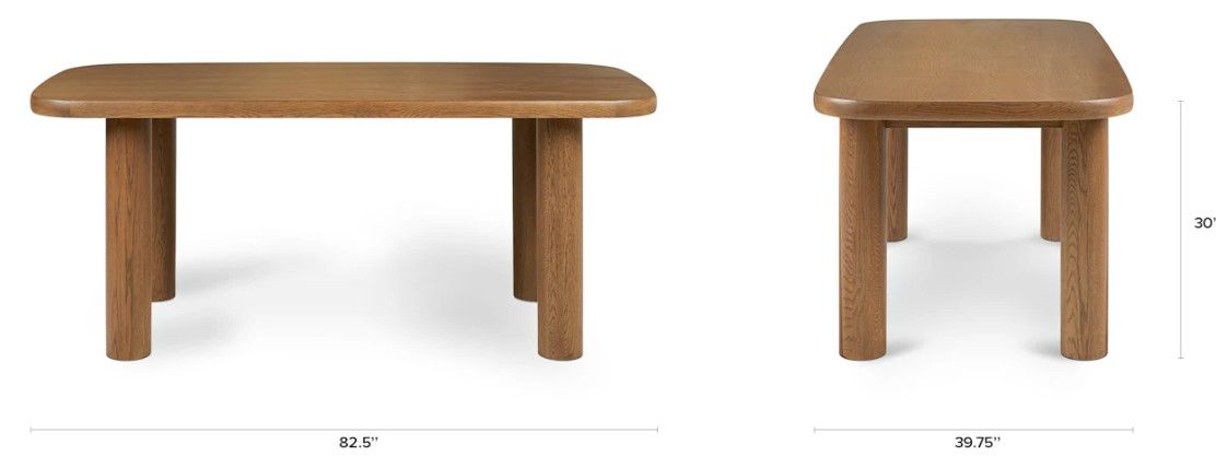 Muhly Smoked Oak Dining Table For 6 thumbnail 5