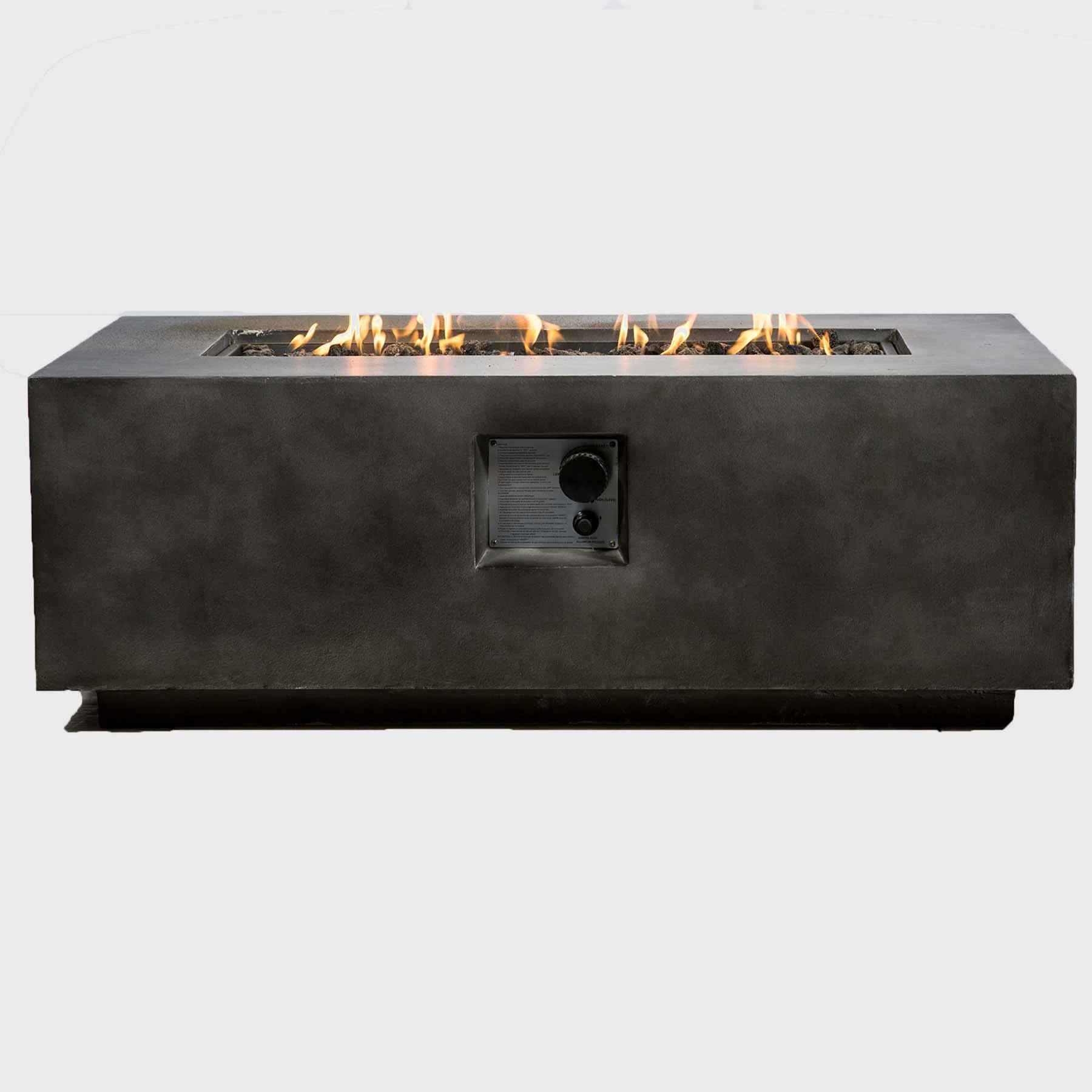 Hasibe Concrete Outdoor Fire Pit Table thumbnail 3