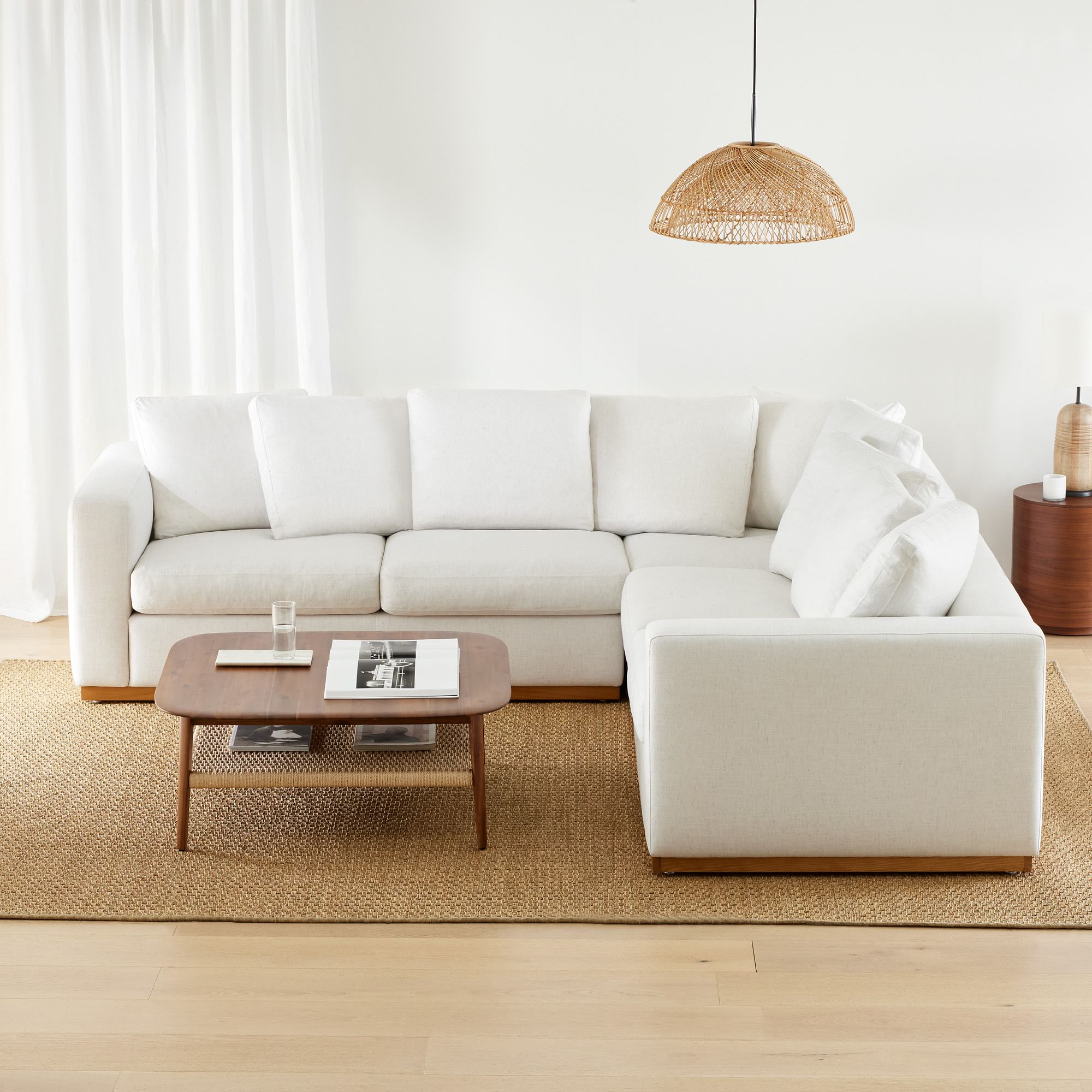 Chadwick Mid Century Square Coffee Table thumbnail 3
