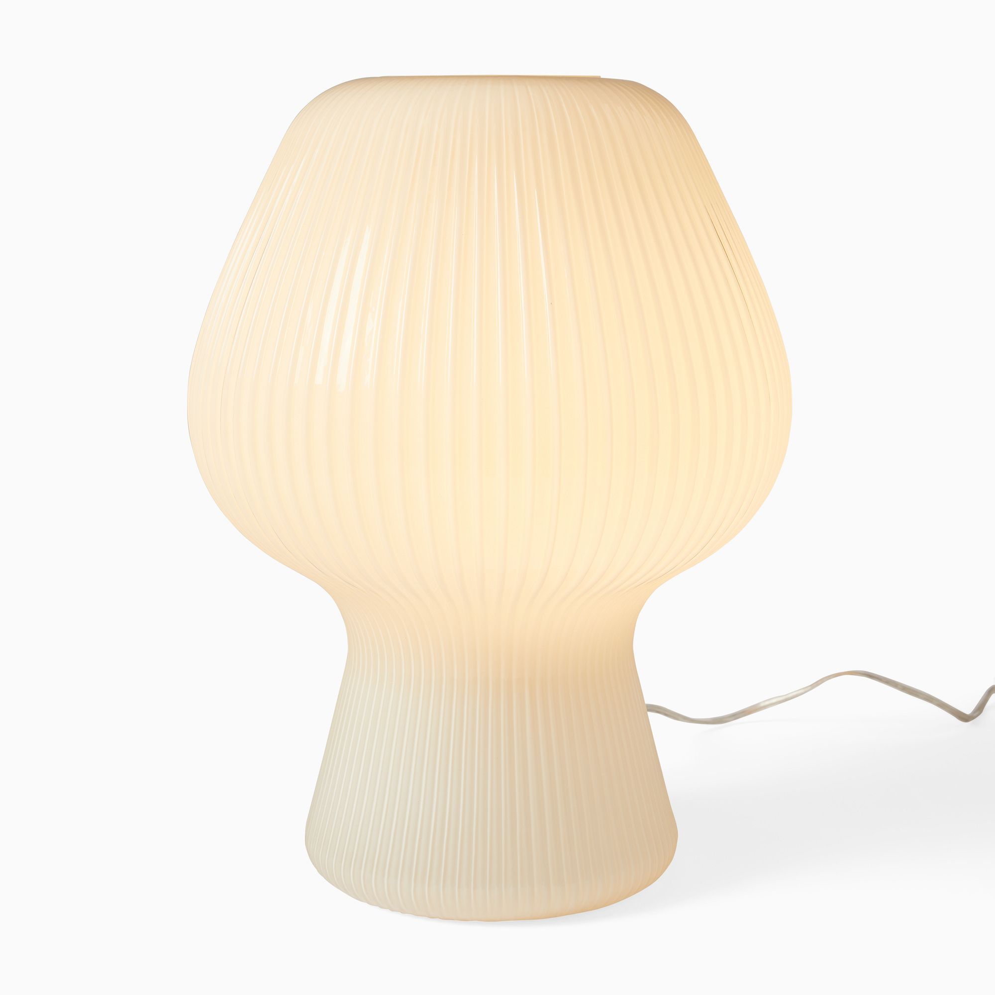 Ribbed Glass Table Lamp thumbnail 2