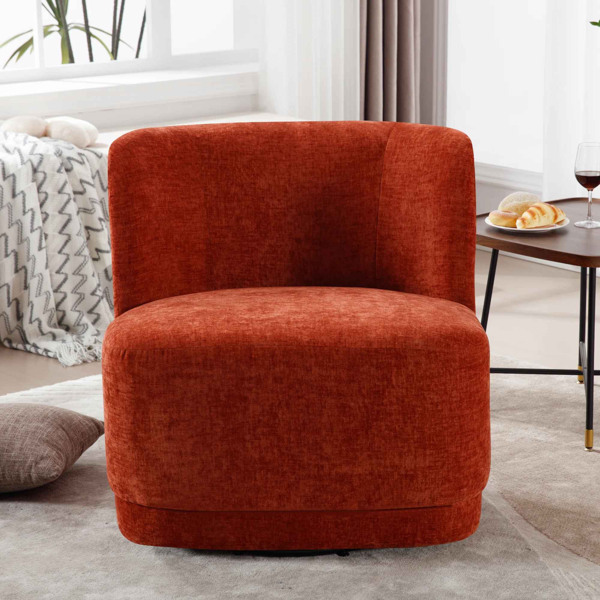 Prattsburgh Swivel Barrel Accent Chair thumbnail 2