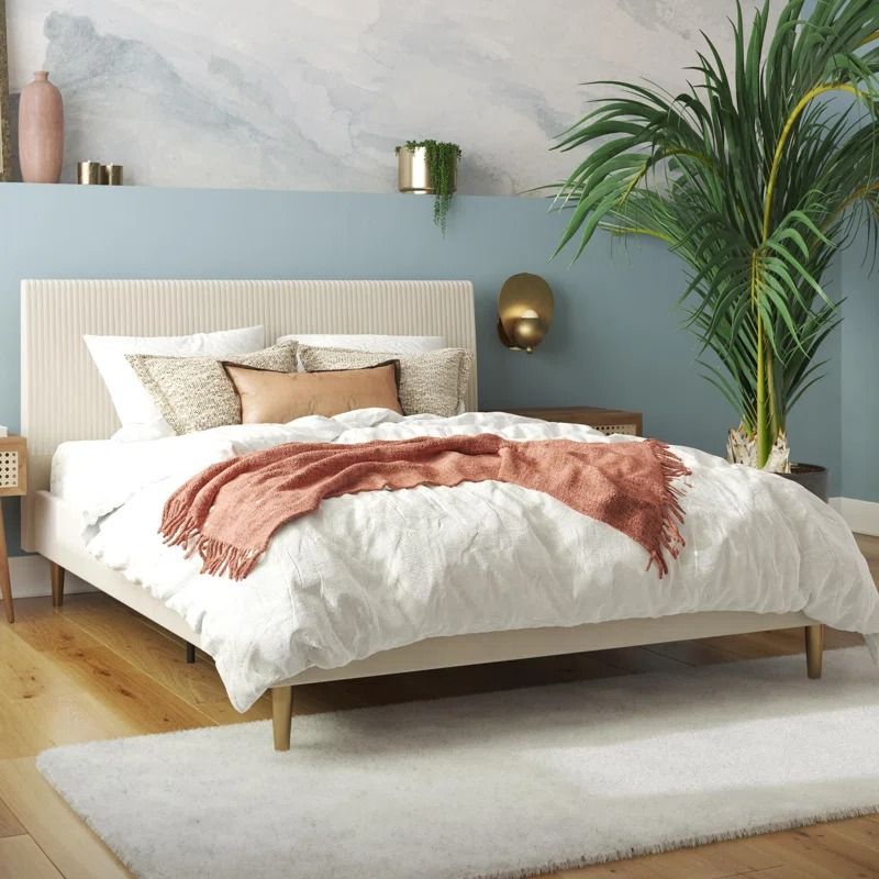 Daphne Upholstered Platform Full Bed  thumbnail 2