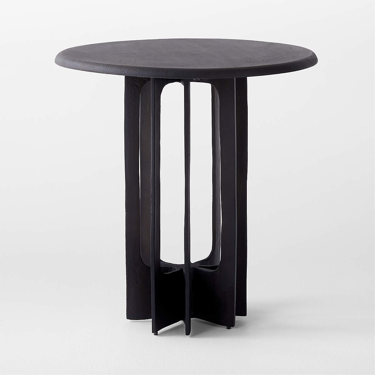 Titus Round Blackened Cast Aluminum Side Table thumbnail 2
