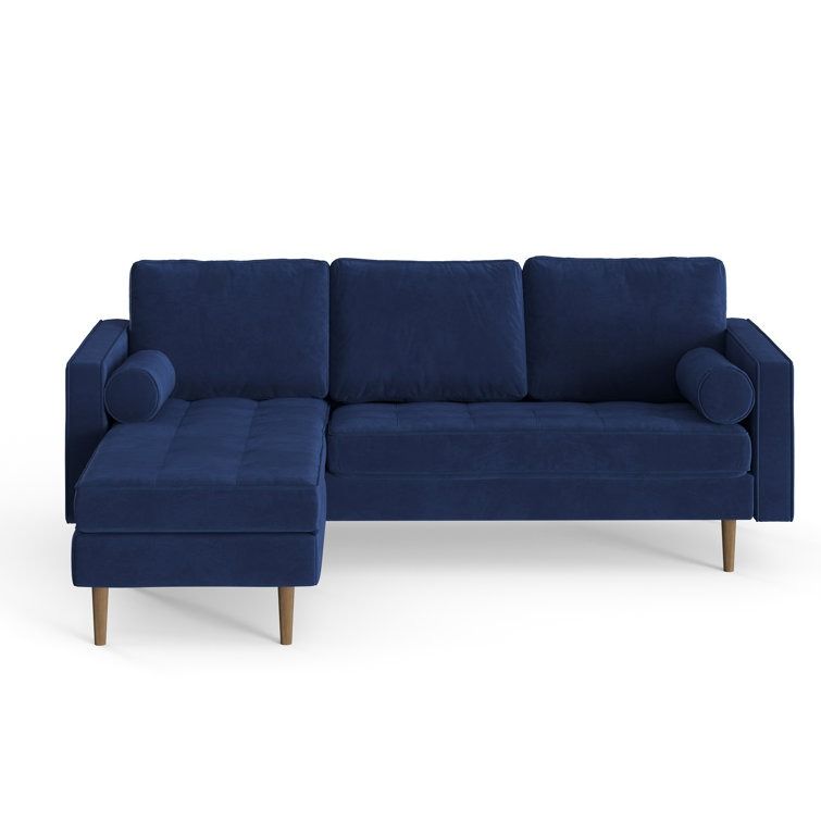 Geo 2 Piece Velvet Sectional thumbnail 2