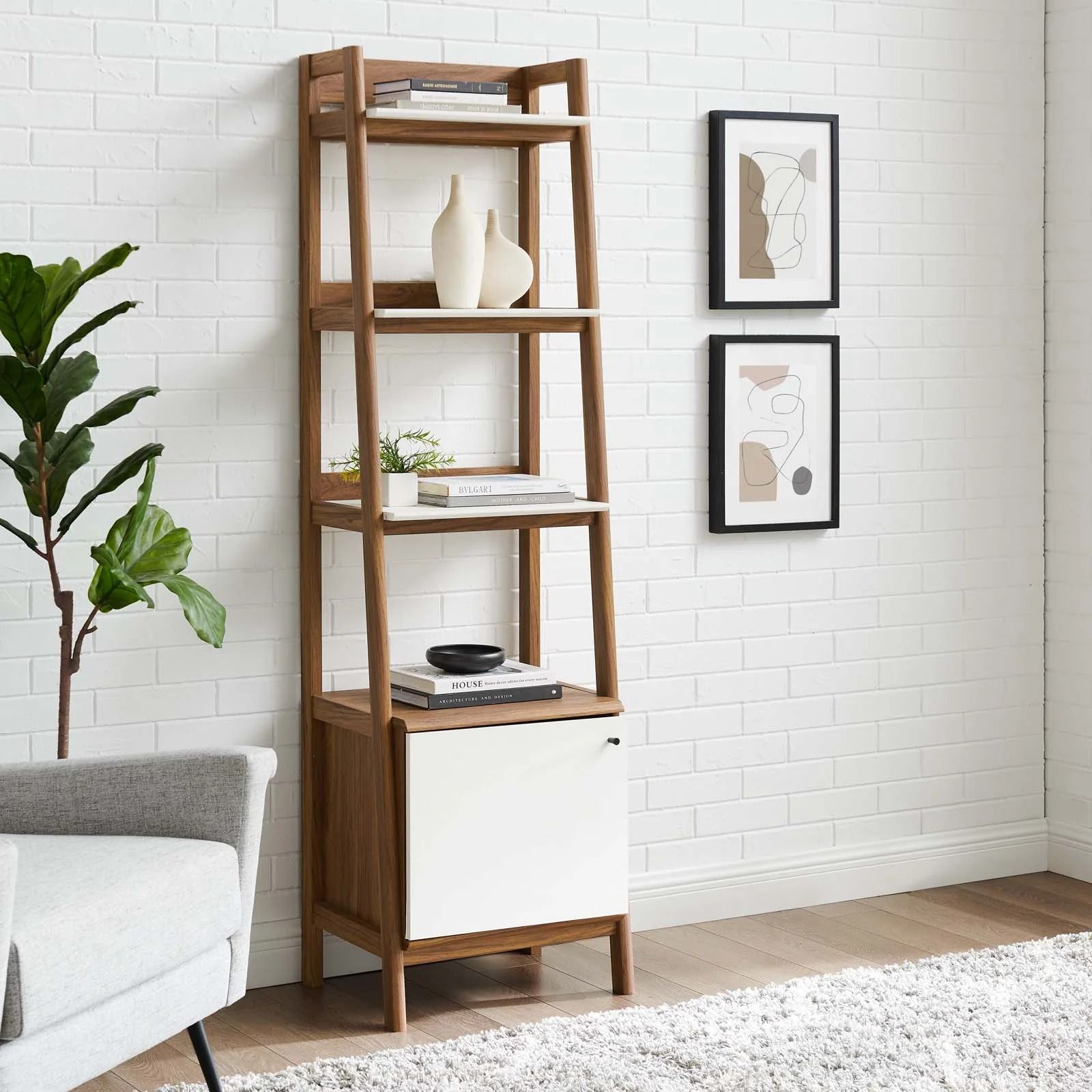 Breni Wood Bookcase thumbnail 2