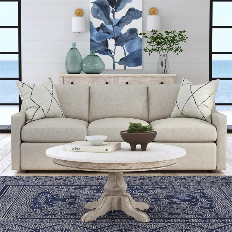 Butler Danielle Marble Coffee Table in Rustic Gray thumbnail 2