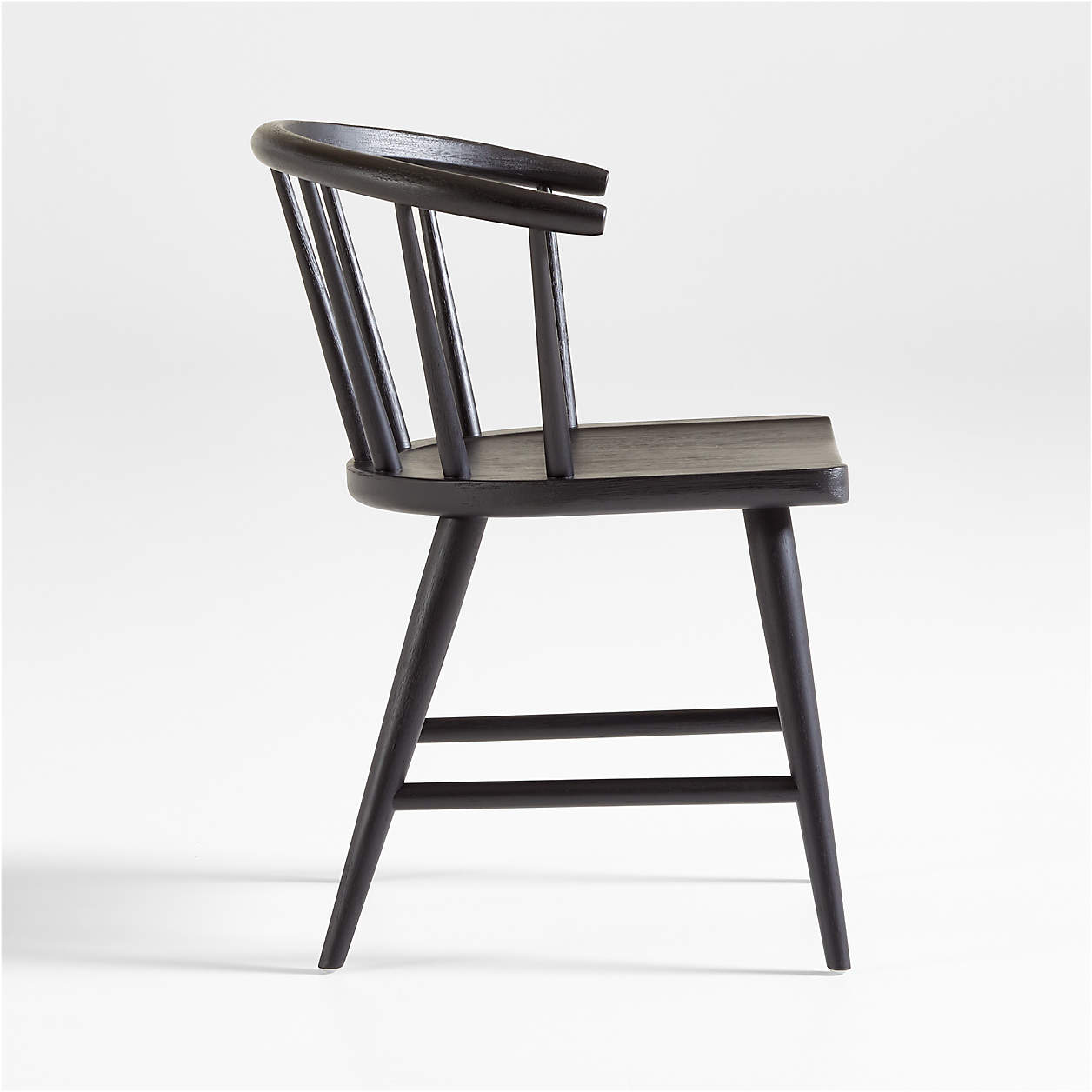 Pali Black Hardwood Dining Chair thumbnail 3