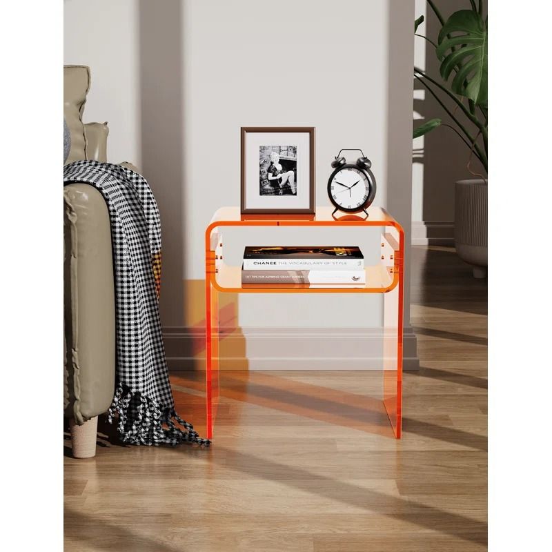 Devontre Acrylic End Table thumbnail 2