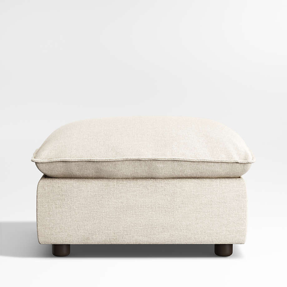 Harbour Natural Flange Nursery Storage Ottoman thumbnail 3