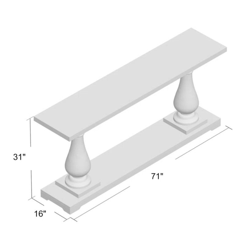 Jarrell 70.9'' Console Table thumbnail 5