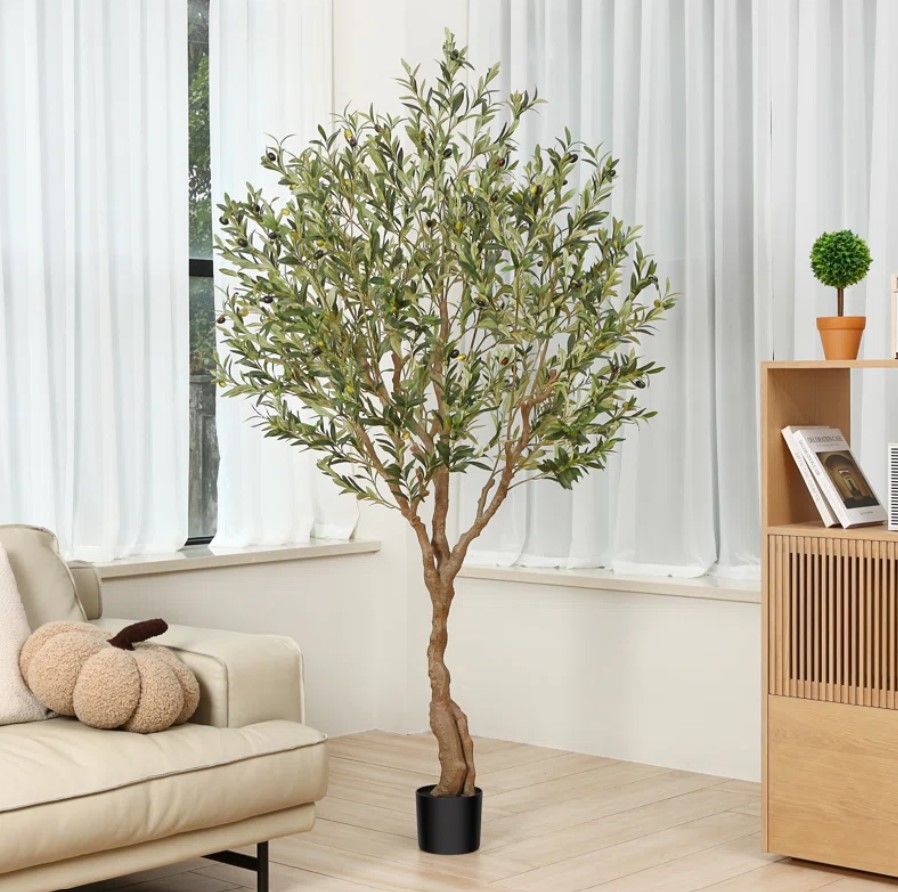 Adcock Faux Olive Tree in Pot thumbnail 2